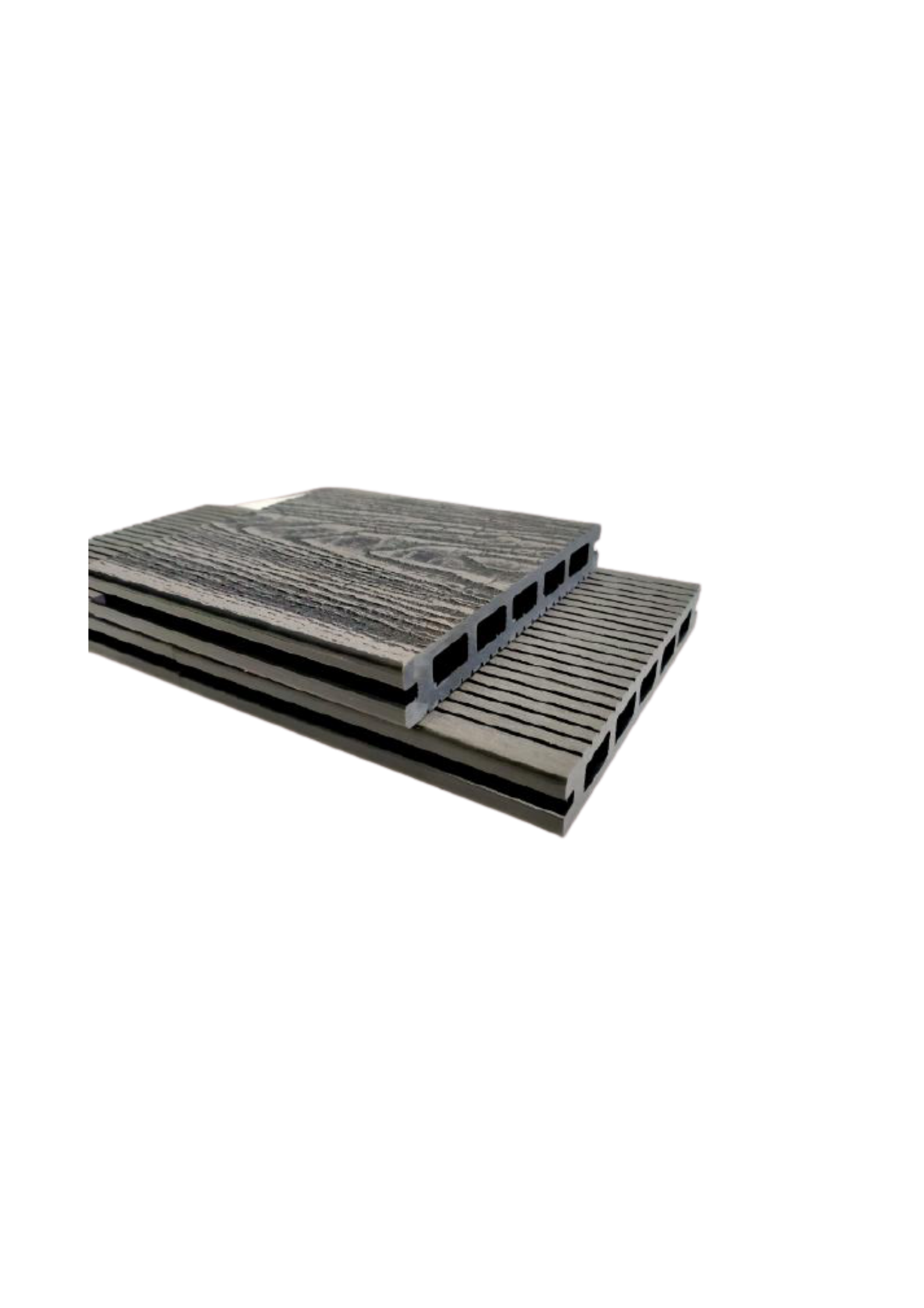3D Hollow Composite Decking Boards 145 x 21 x 5400mm Black Colour