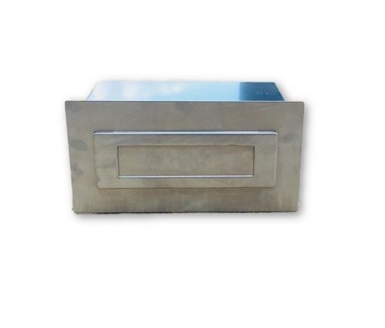 Brick Insert in Letter Box Silver Adjustable with Rear Opening NB 6005