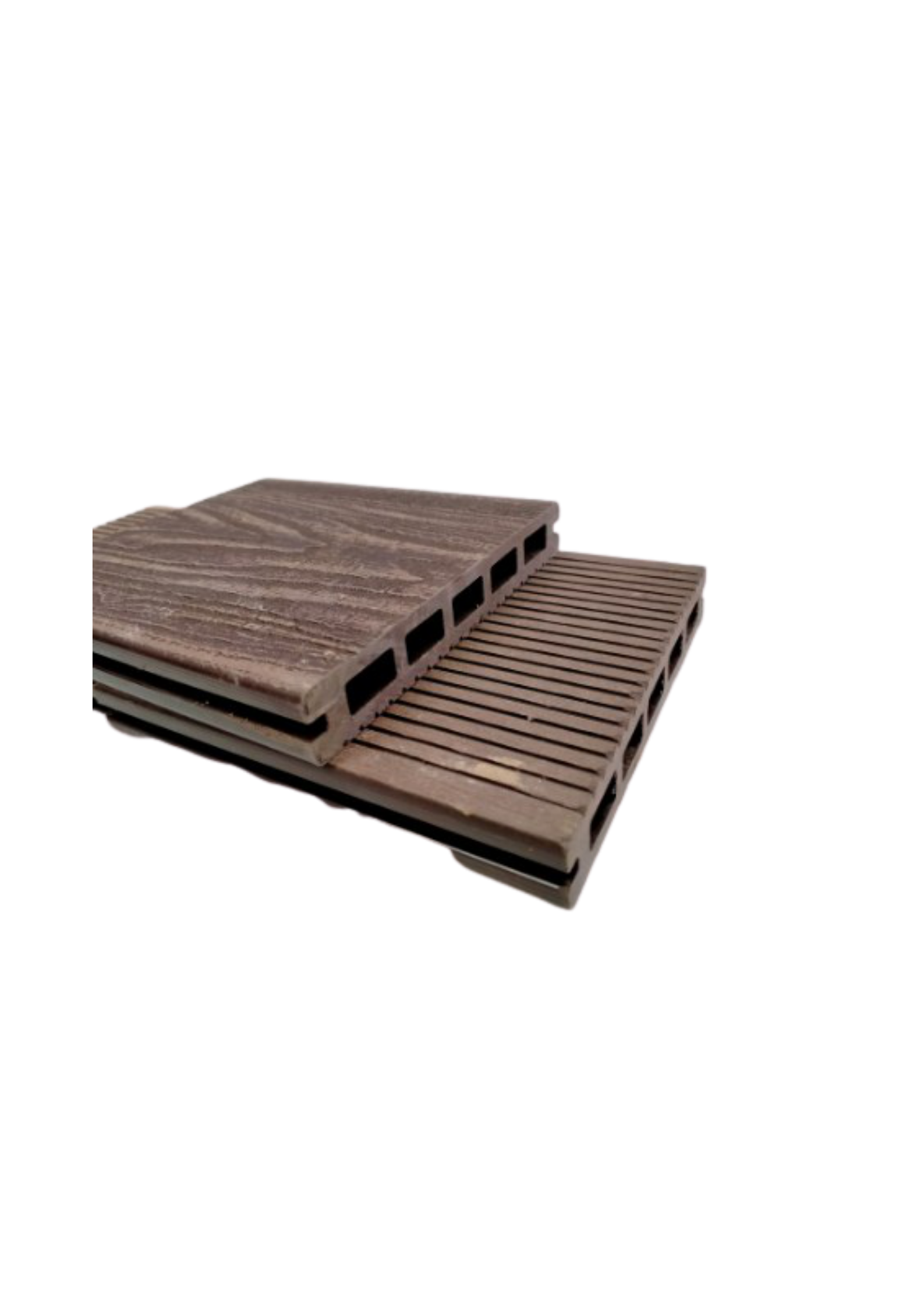 3D Hollow Composite Decking Boards 145 x 21 x 5400mm Coffee Colour