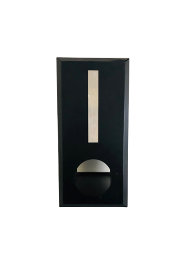 Brick Insert in Letter Box Black with Rear Opening NB 6015