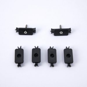 Plastic Black Composite Decking Clips with Screws (Pack of 100)