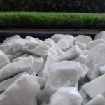 White Glass Pebbles 2-3 cm